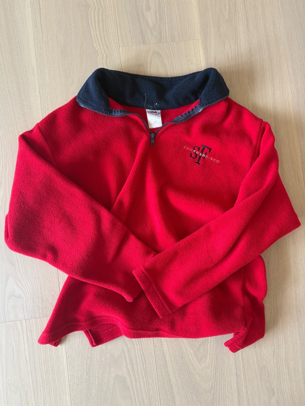 Vintage 1990s USA pacific styles Sherpa quarter zip